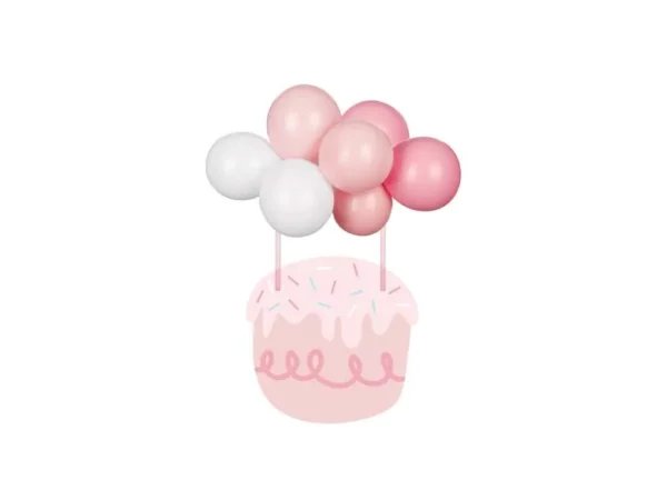 Ballon cake topper roze