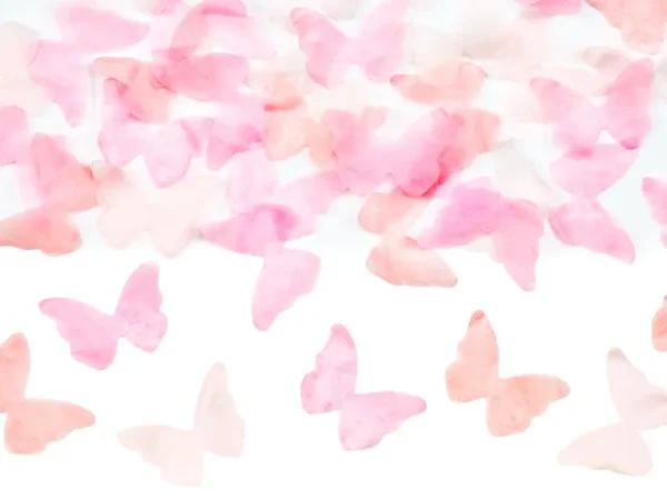 Vlinder confetti roze